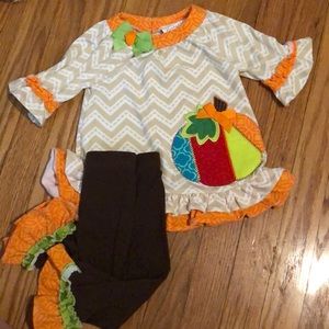 Baby Girl pumpkin outfit